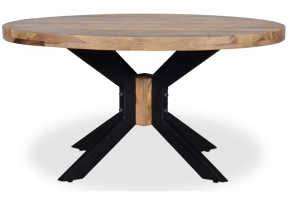 Iron Wooden Dining Table