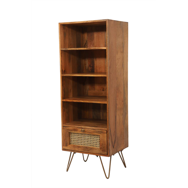 Wooden Caning Bookcase